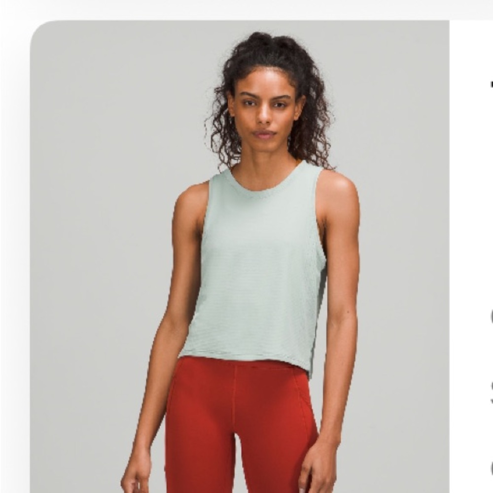 lululemon athletica Train to Be Tank Top - Silver Blue